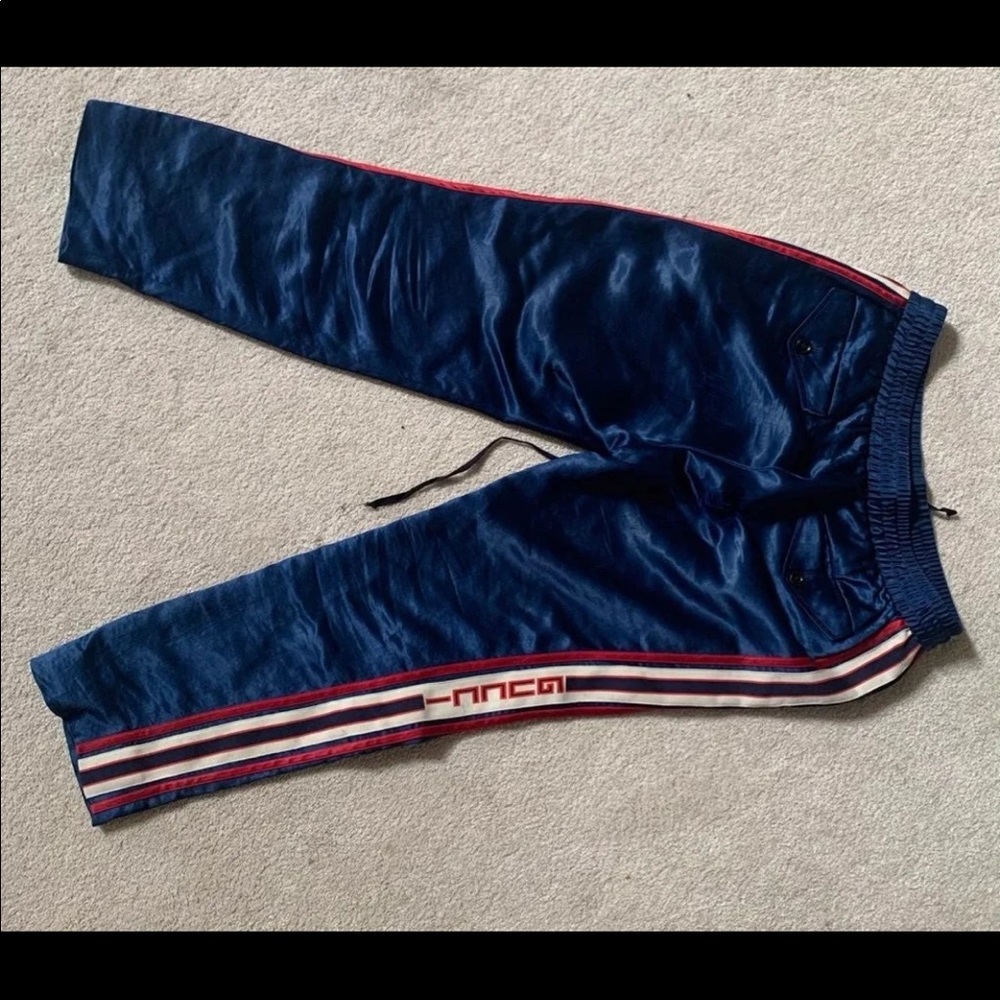 GUCCI silk jogger pants